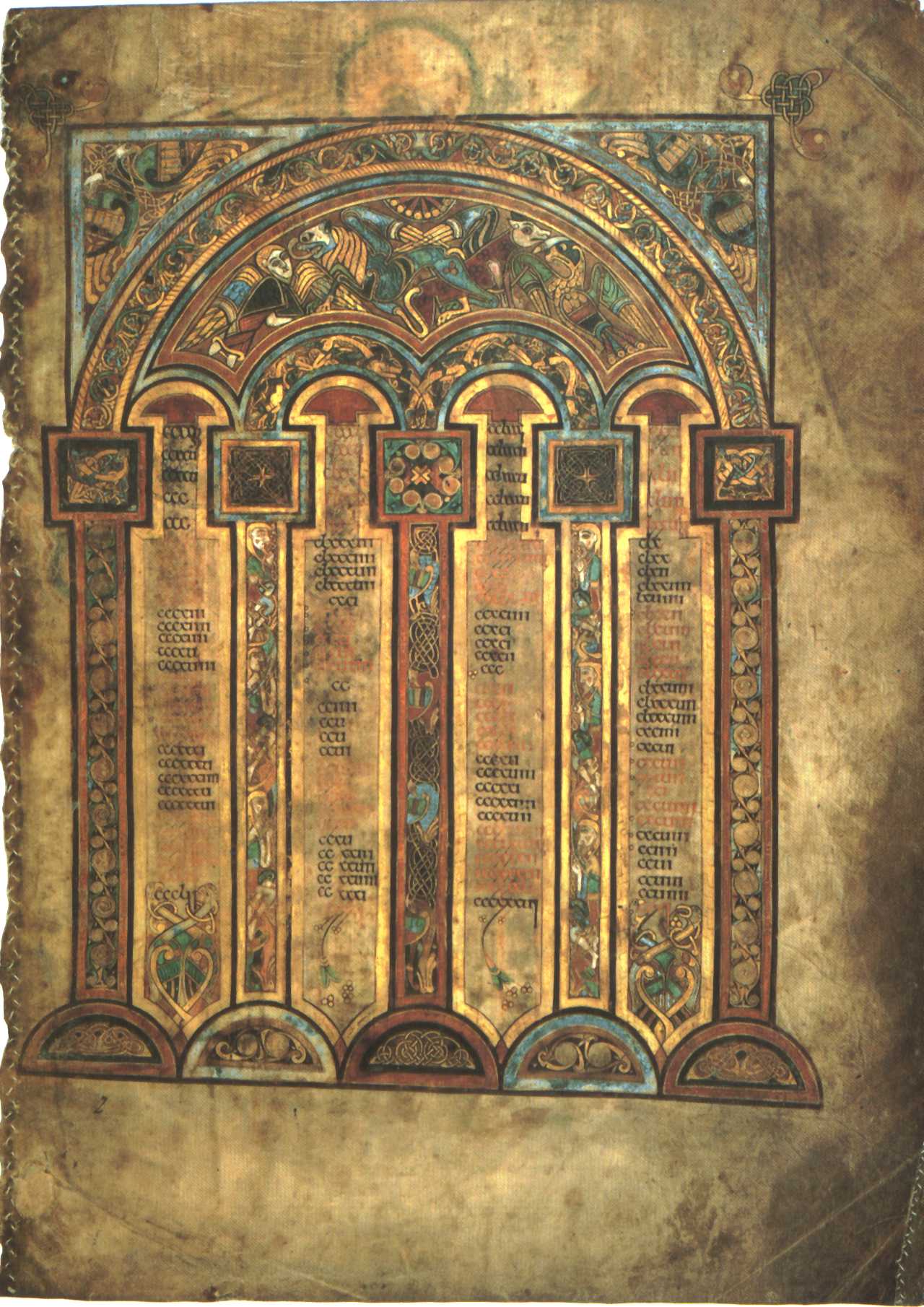 Book of Kells canon table